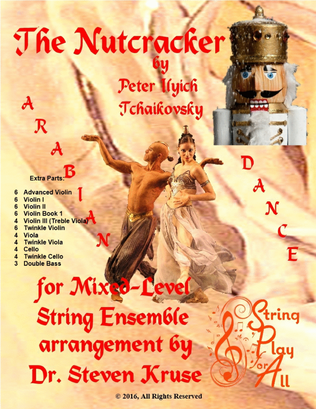 Book cover for Extra Parts for Arabian Dance from "Nutcracker" for Multi-Level String Orchestra