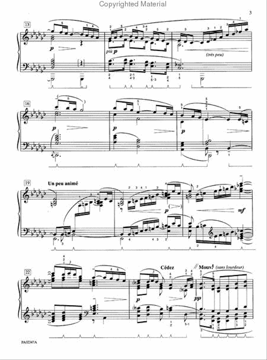 La fille aux cheveux de lin (The Girl with the Flaxen Hair) Small Ensemble scores gallery preview page 3