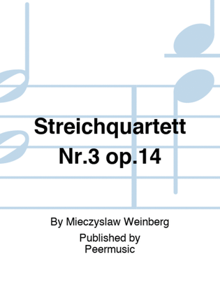 Book cover for Streichquartett Nr.3 op.14
