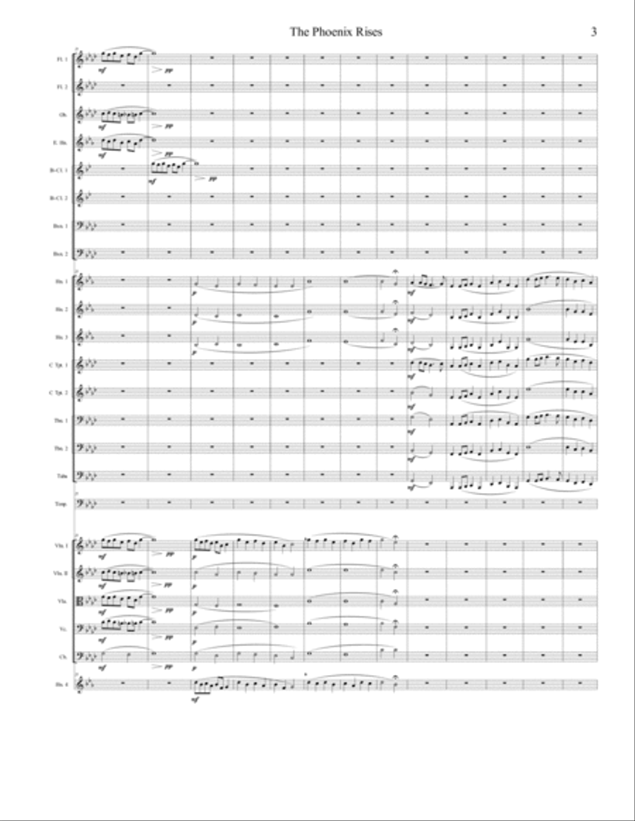 The Phoenix Rises Full Orchestra scores gallery preview page 4