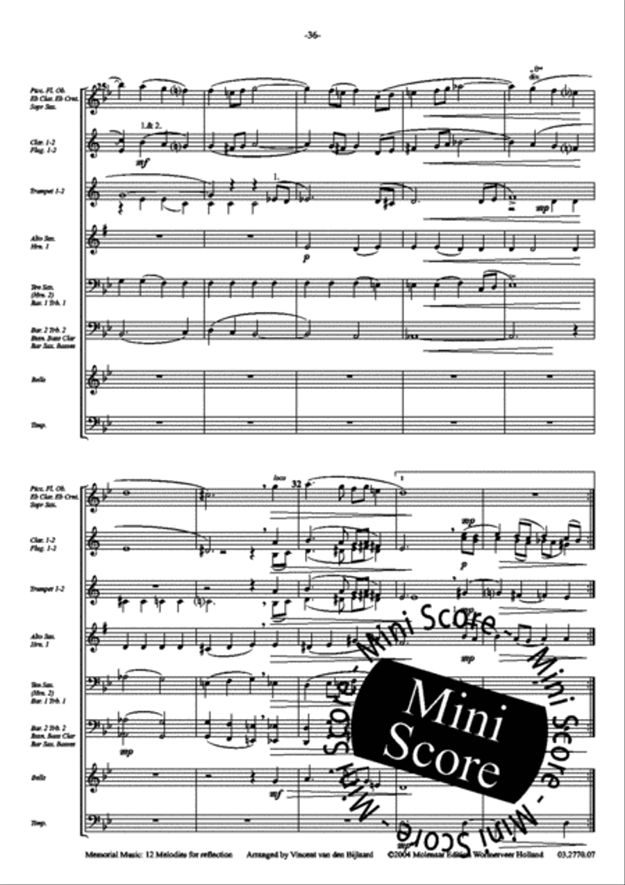 Memorial Music Fanfare Band scores gallery preview page 38