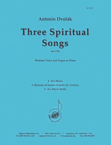 Three Spiritual Songs, Op. 19b - Voc-pno