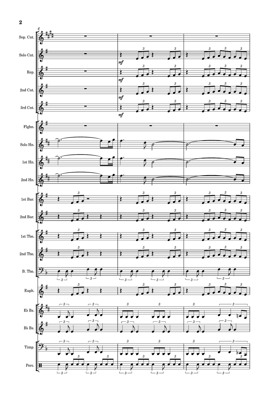 Doctor Who Theme Brass Band scores gallery preview page 2