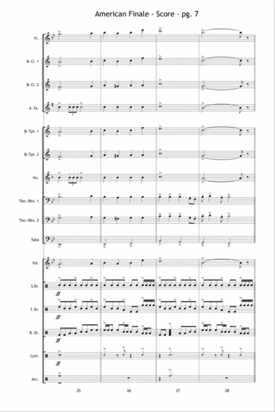 American Finale Marching Band scores gallery preview page 8