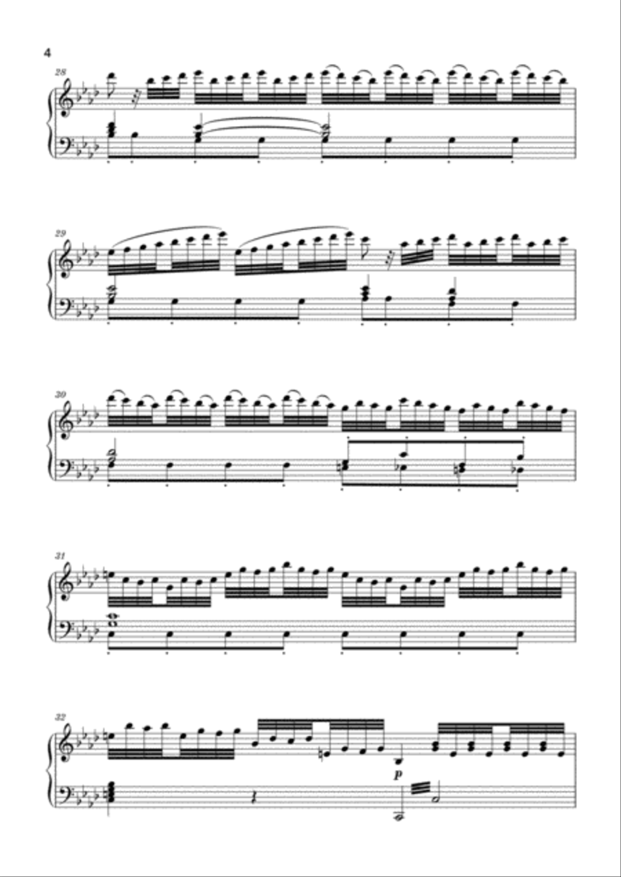 The Four Seasons - Winter (Piano Transcription) - Advanced piano Piano Solo scores gallery preview page 6