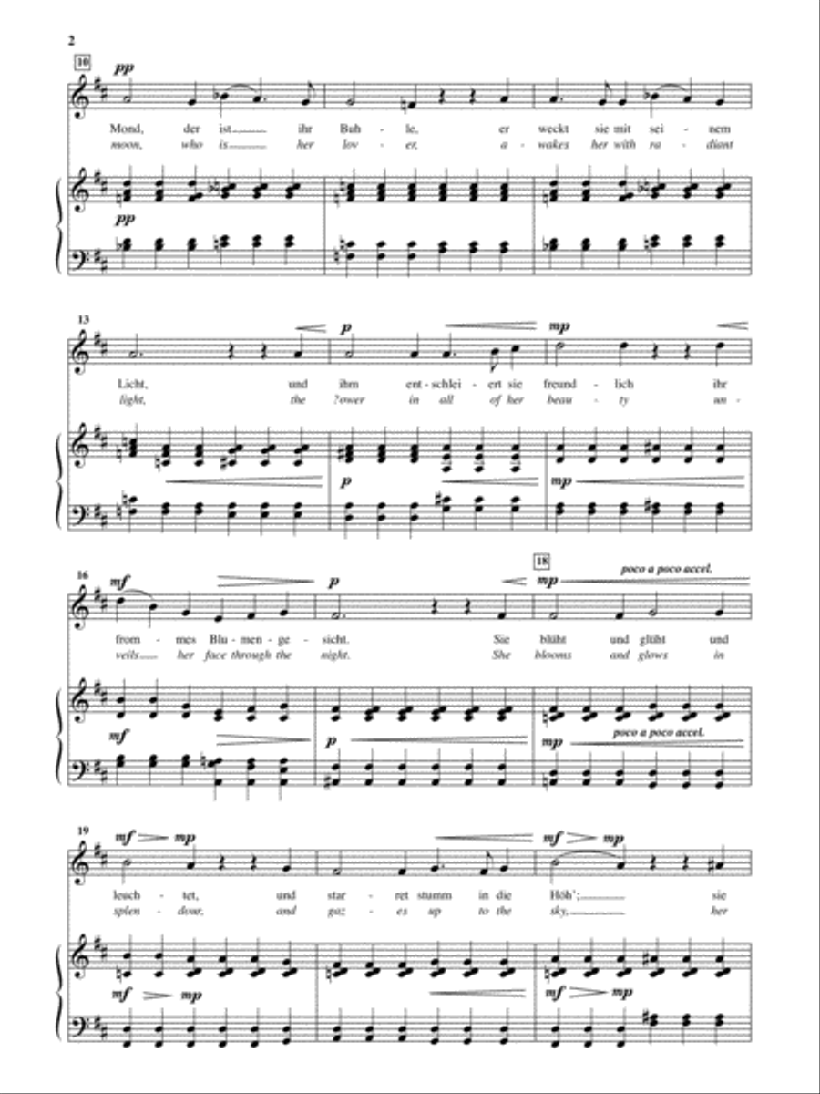 Die Lotusblume (The Lotus Flower) [Medium Voice] Medium Voice scores gallery preview page 2