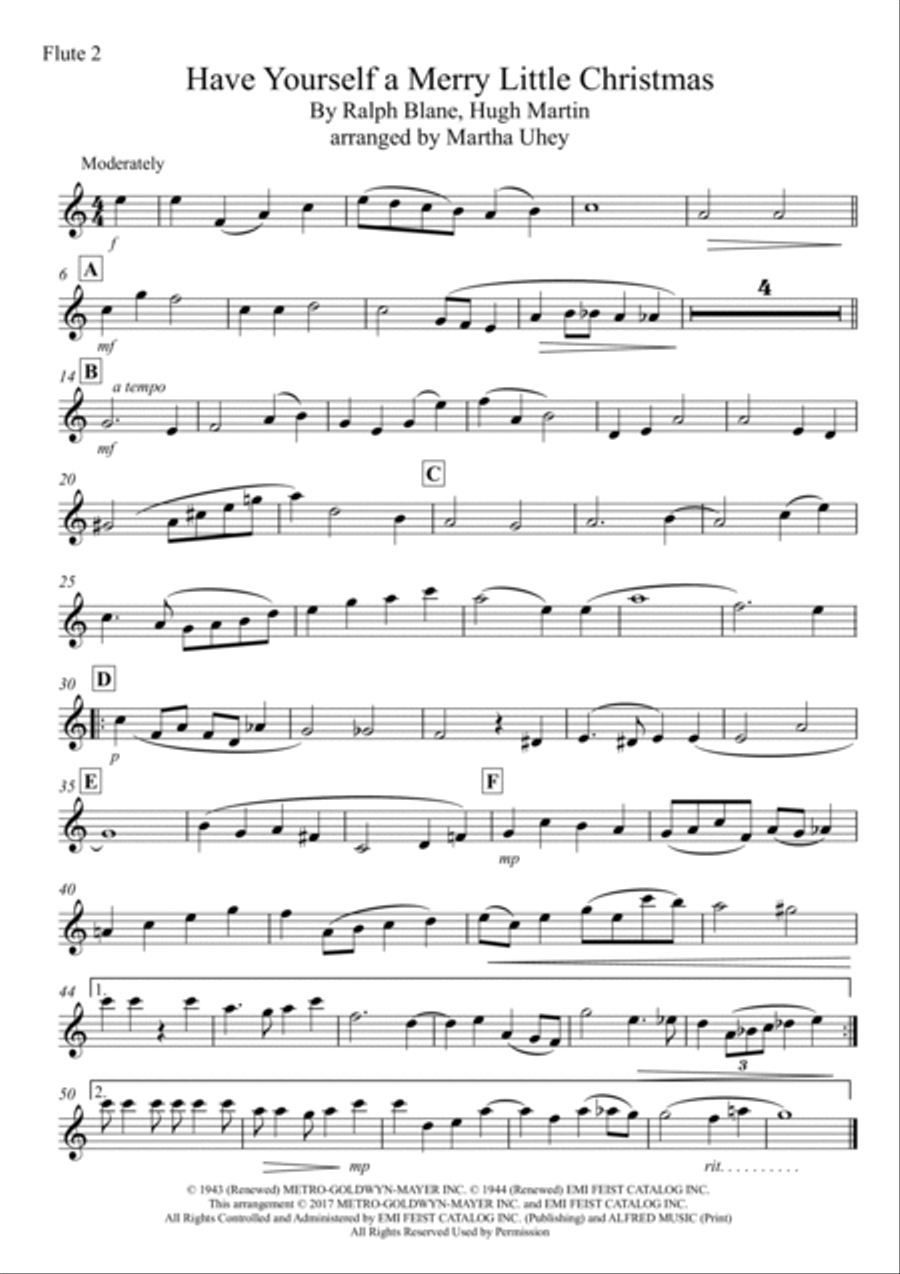 Have Yourself A Merry Little Christmas Woodwind Ensemble scores gallery preview page 5