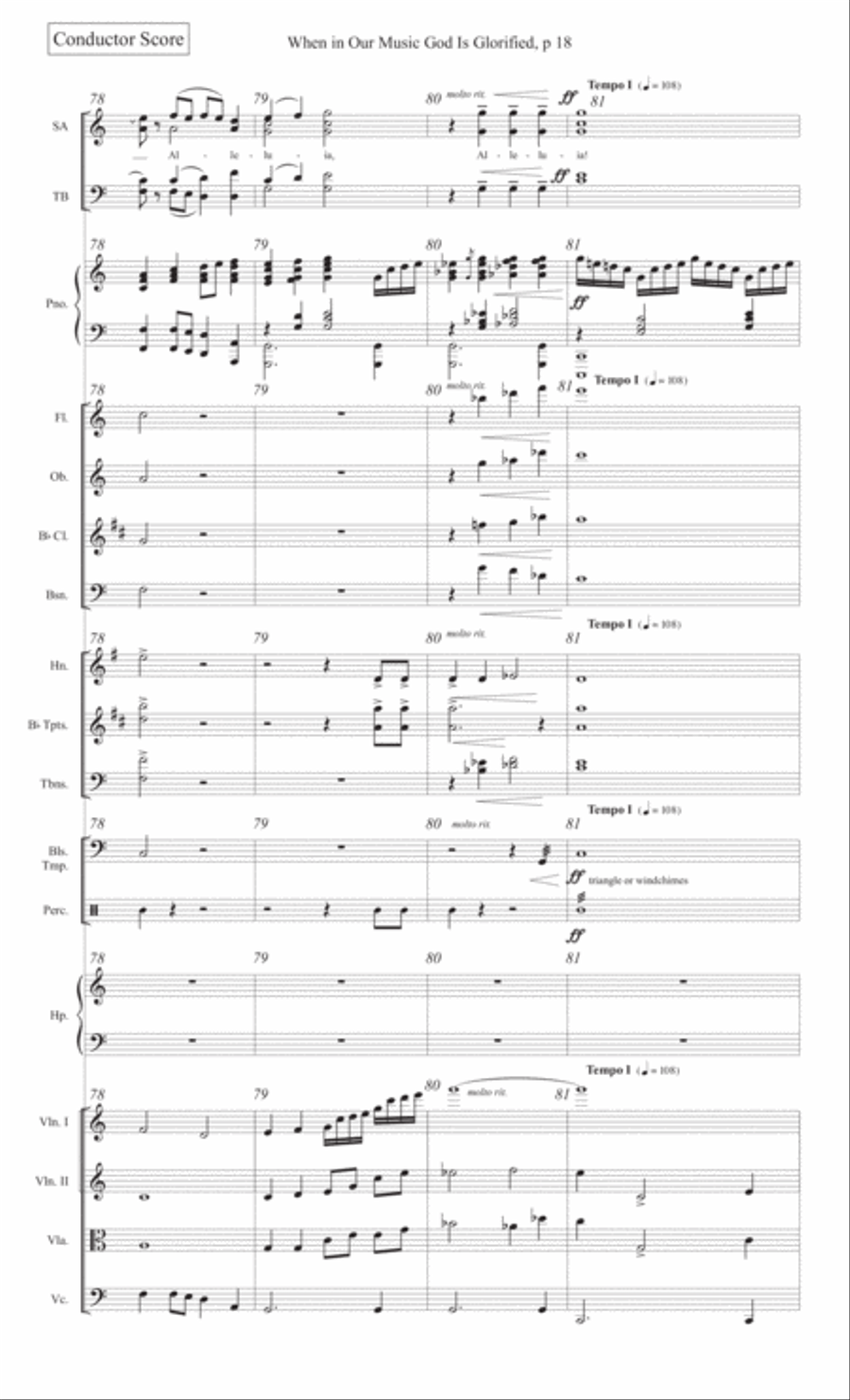 When in Our Music God Is Glorified 4-Part scores gallery preview page 20