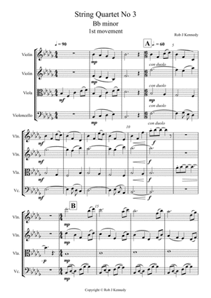 String Quartet No. 3 - 1st movement