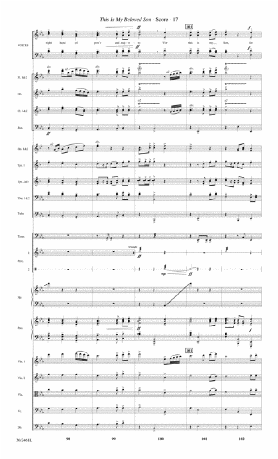 Journey to the Cross - Orchestral Score and Parts Choir scores gallery preview page 19