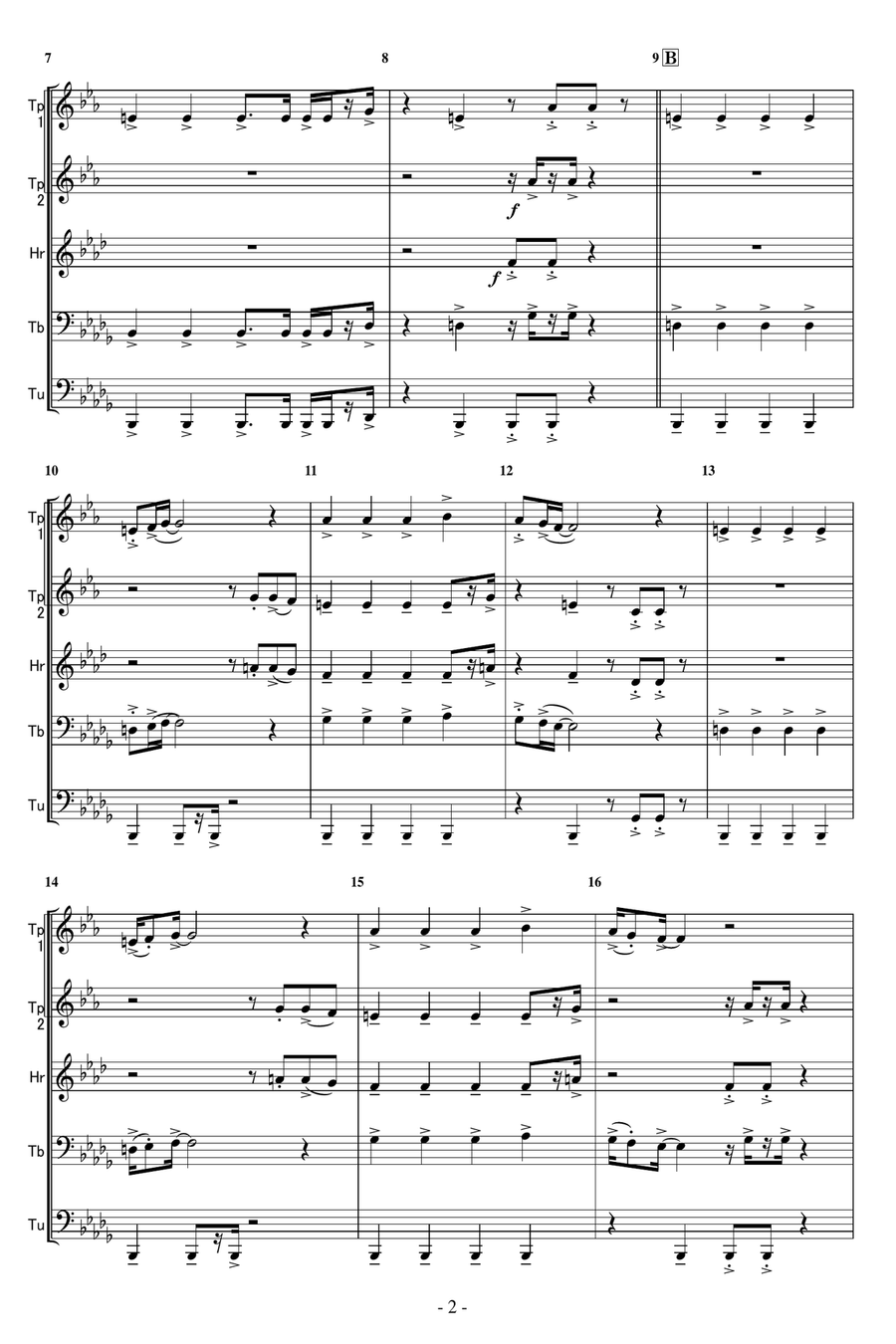 Disease Brass Quintet scores gallery preview page 2