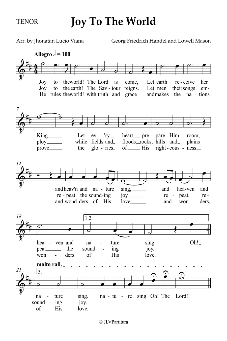 Joy To The World Small Ensemble scores gallery preview page 5