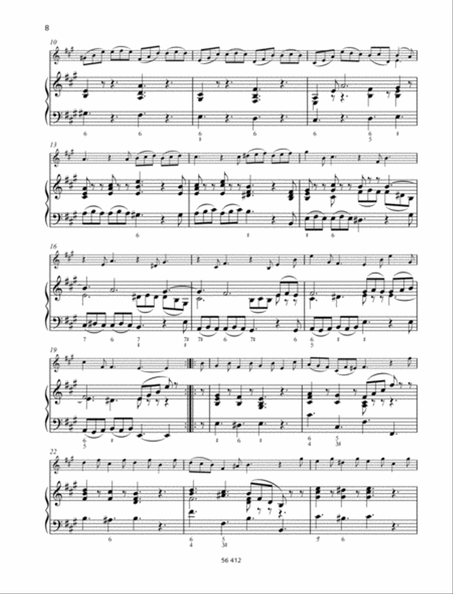 Sonata A major Violin scores gallery preview page 3
