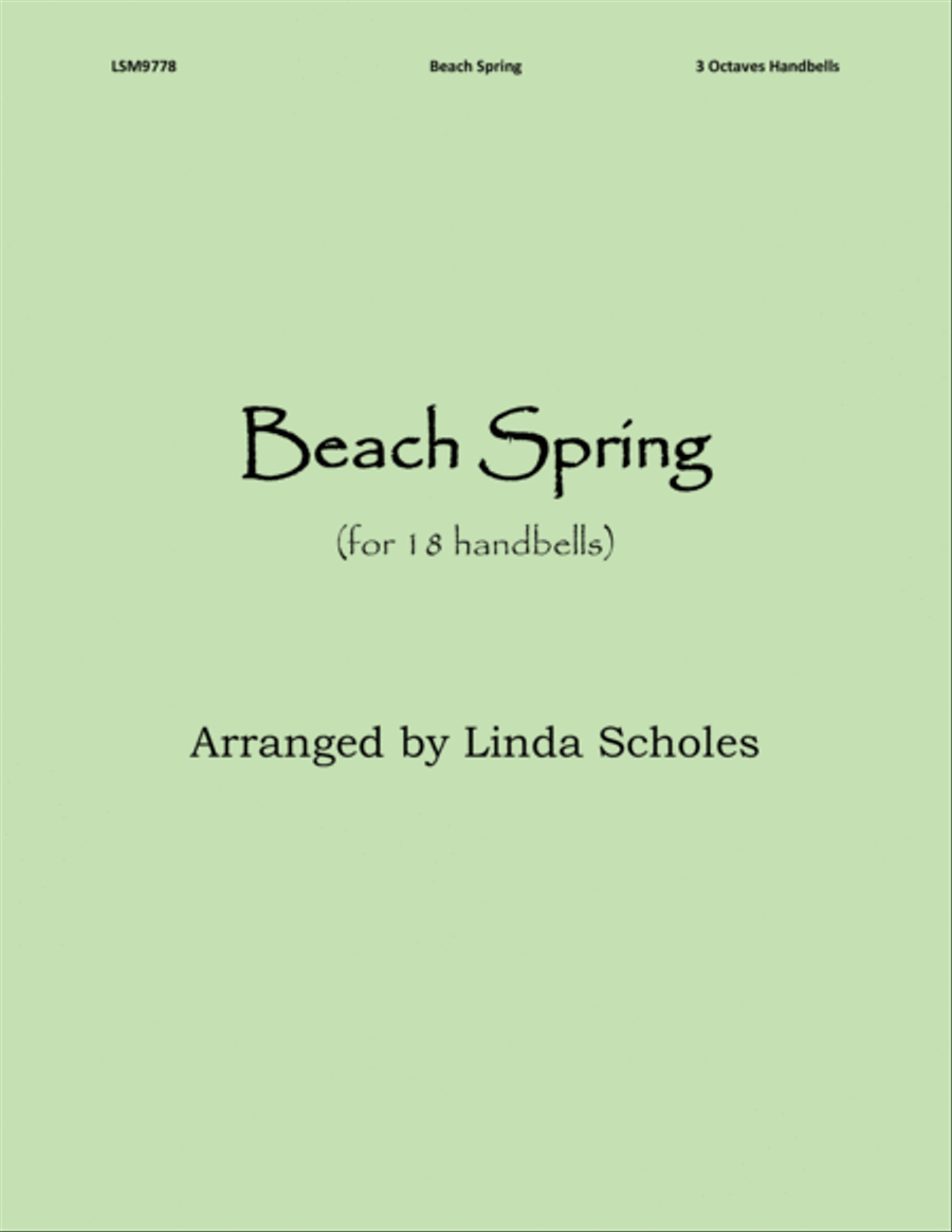Beach Spring (for 18 bells) Large Ensemble scores gallery preview page 1