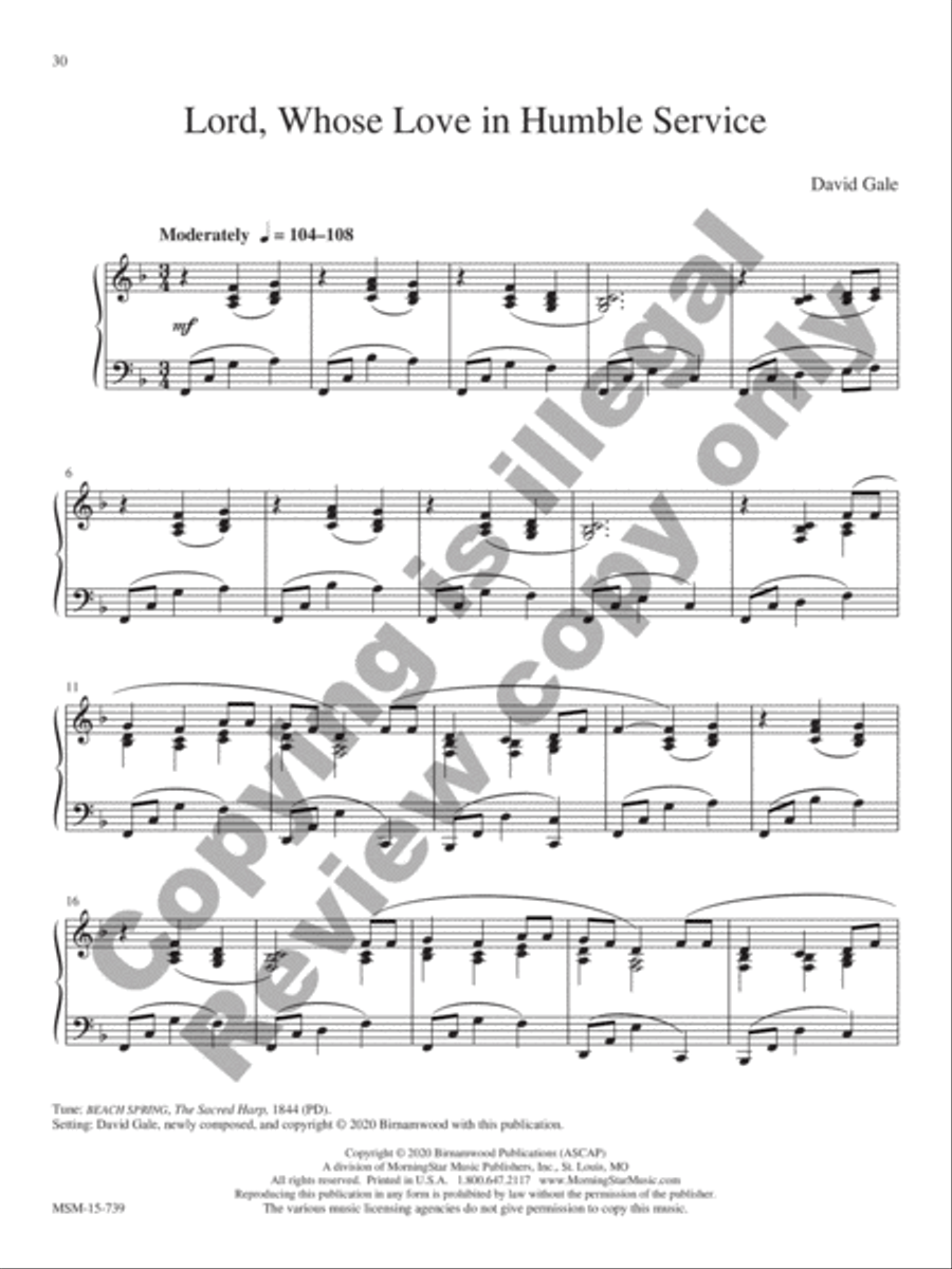Morning Has Broken Piano Solo scores gallery preview page 10