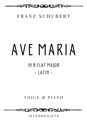 Schubert - Ave Maria in B-flat Major - Intermediate