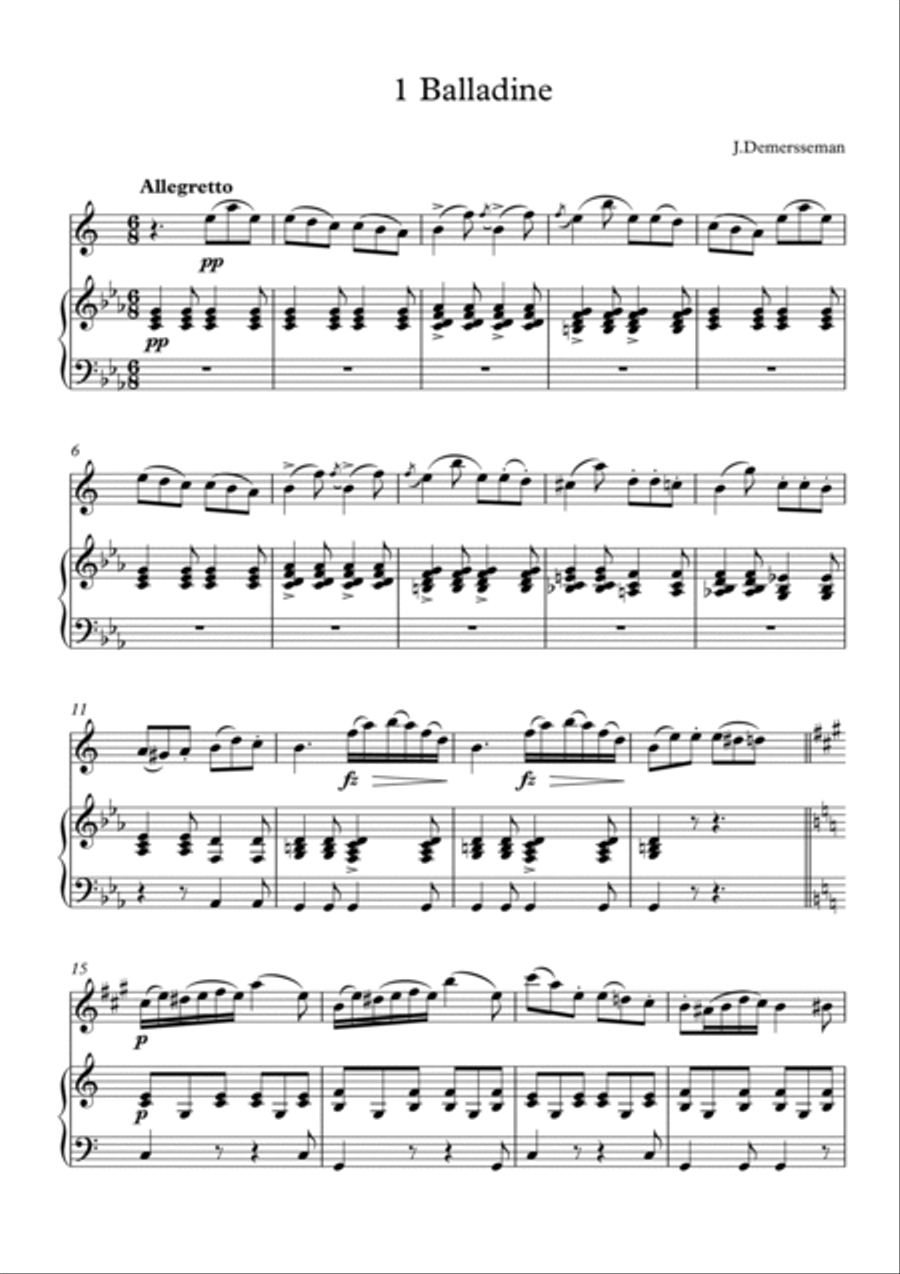 Danseuse Piano Solo scores gallery preview page 2