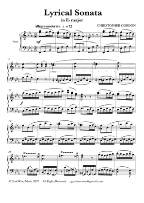 Lyrical Sonata (for Piano)