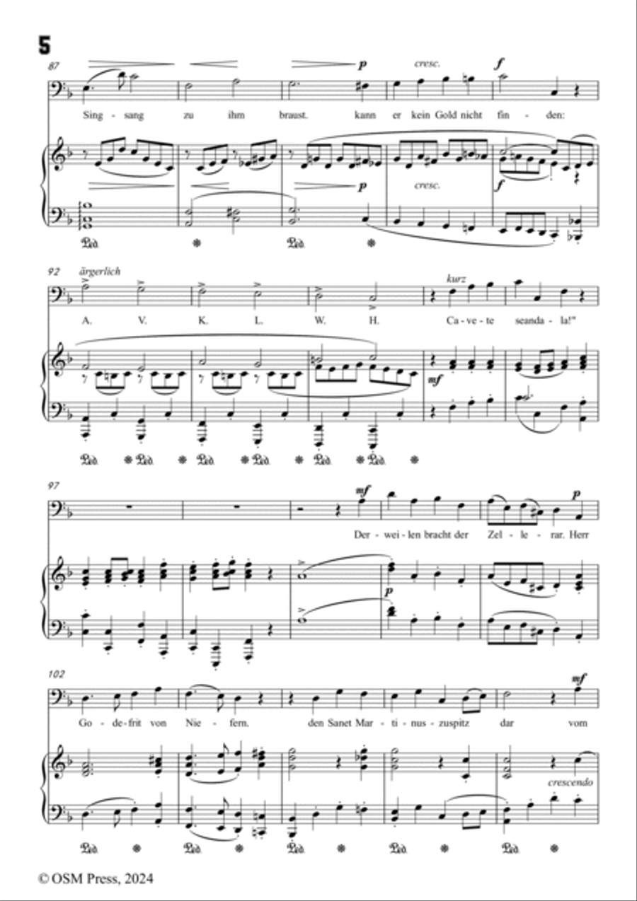 A. Jensen-Die Maulbronner Fuge,in F Major,Op.40 No.4 Voice scores gallery preview page 6