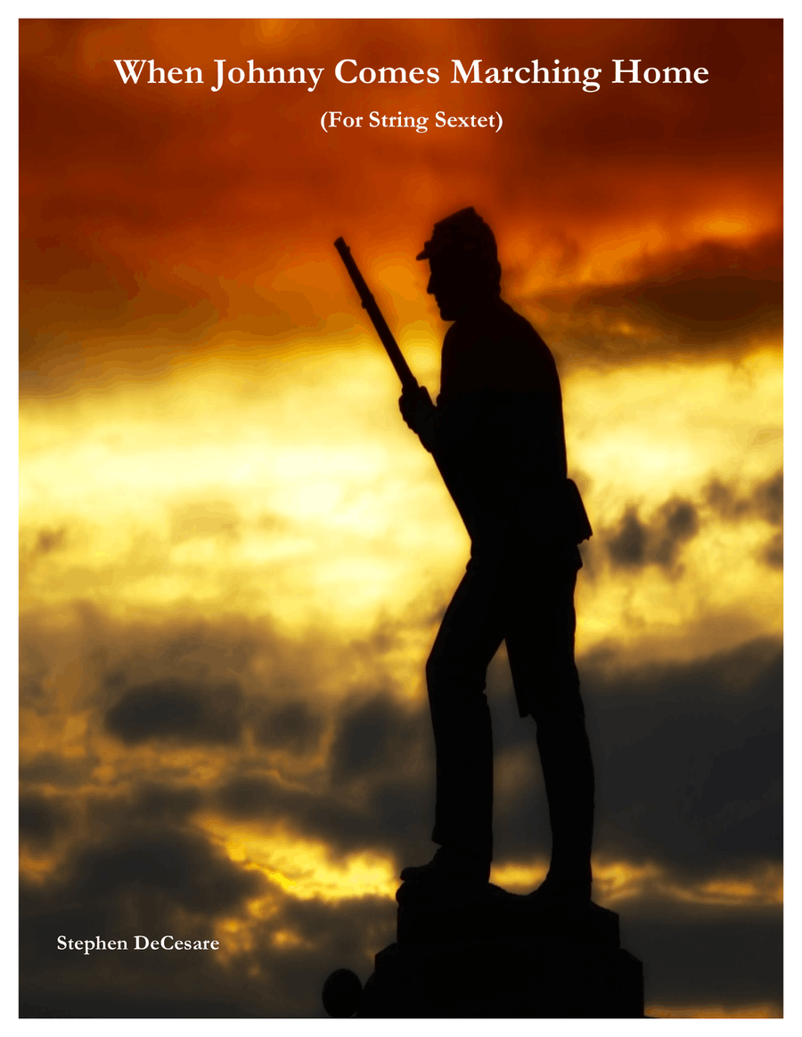 When Johnny Comes Marching Home (for String Sextet and Piano) String Orchestra scores gallery preview page 1