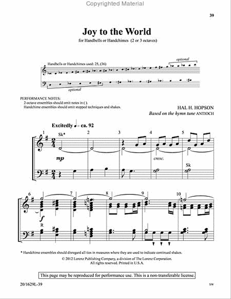 And All the Bells on Earth Shall Ring! 3-Octaves scores gallery preview page 8