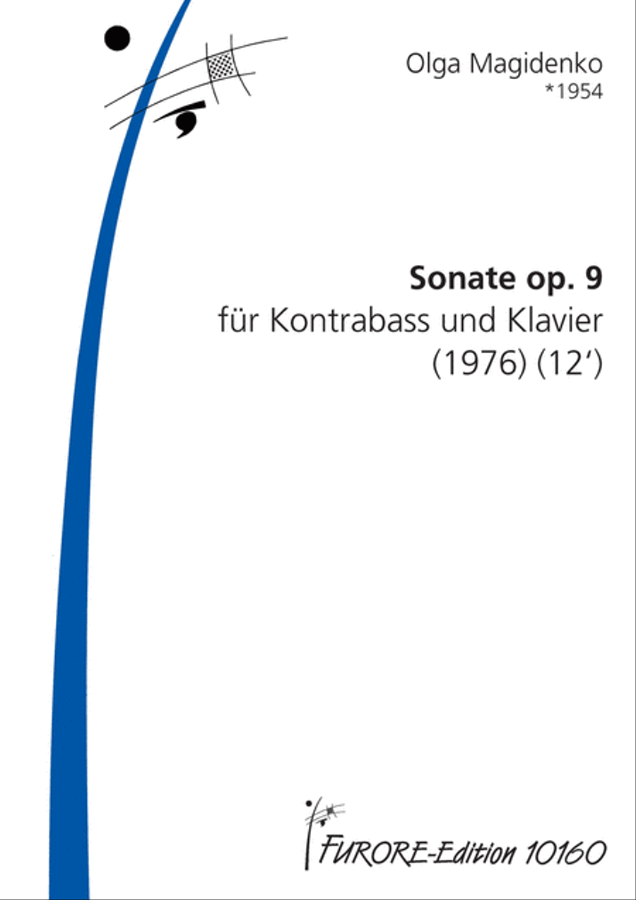 Sonate op. 9 Double Bass scores gallery preview page 1