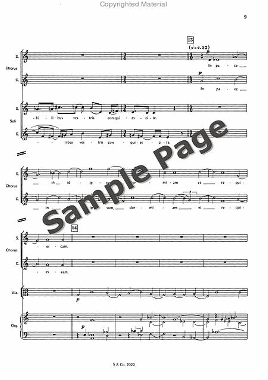 Psalm 4 Op. 38a Choir scores gallery preview page 12