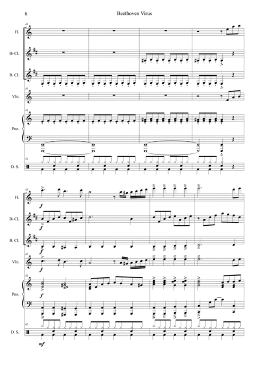 Beethoven Virus Beethoven Virus Orchestra scores gallery preview page 6