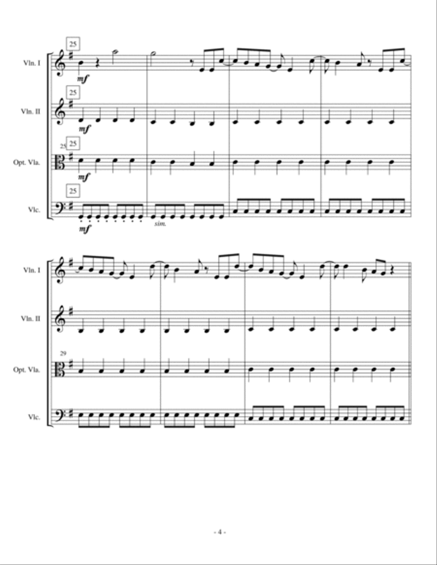 I Gotta Feeling I Gotta Feeling String Trio scores gallery preview page 4