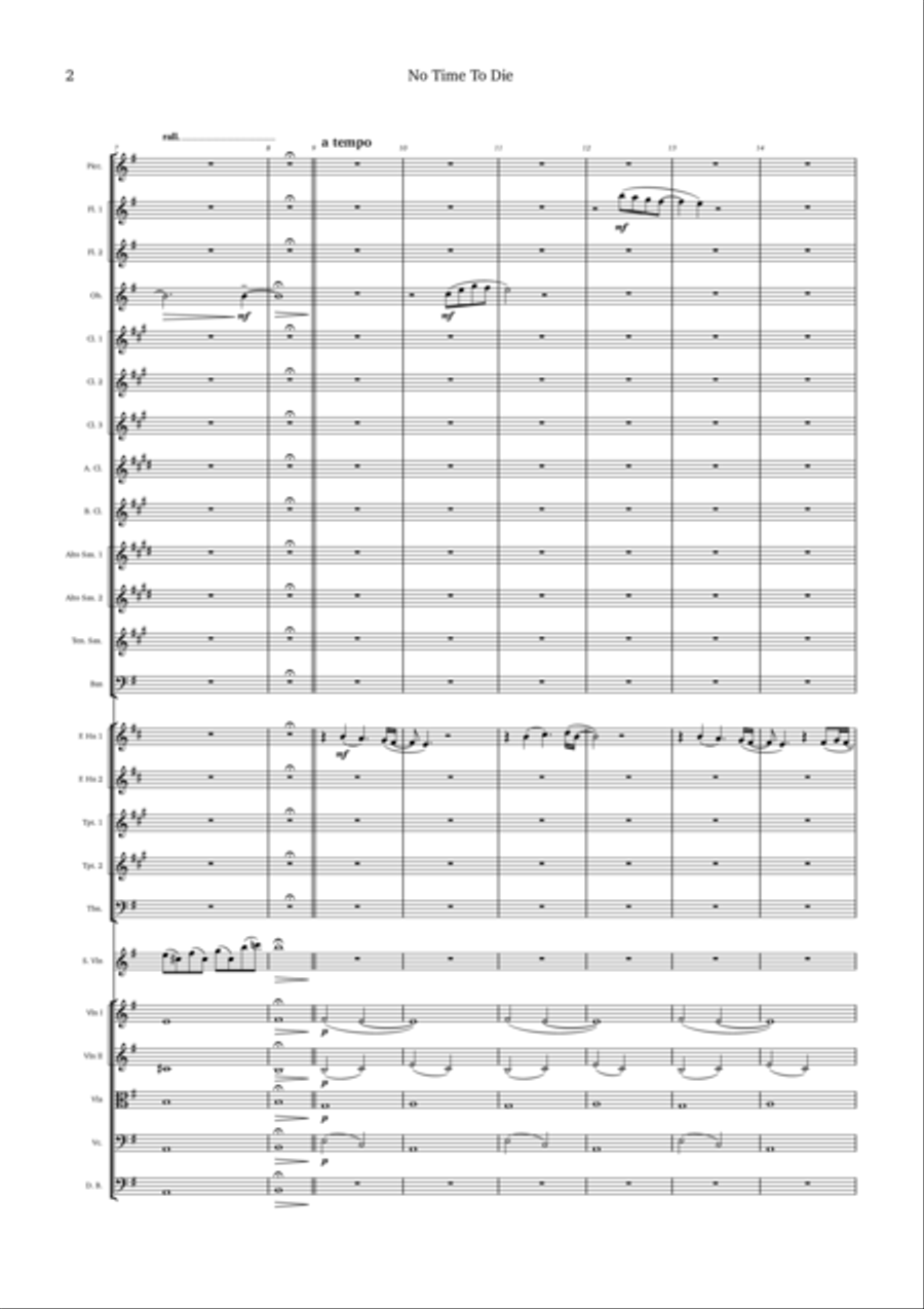 No Time To Die Full Orchestra scores gallery preview page 2