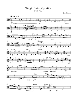Tragic Suite for solo viola, Op. 44a