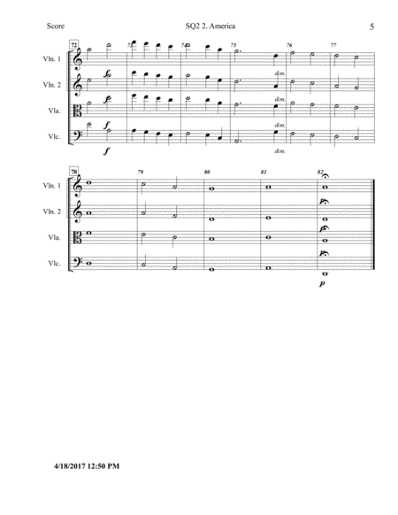 String Quartet 2 Opus 15 No 2 America image number null