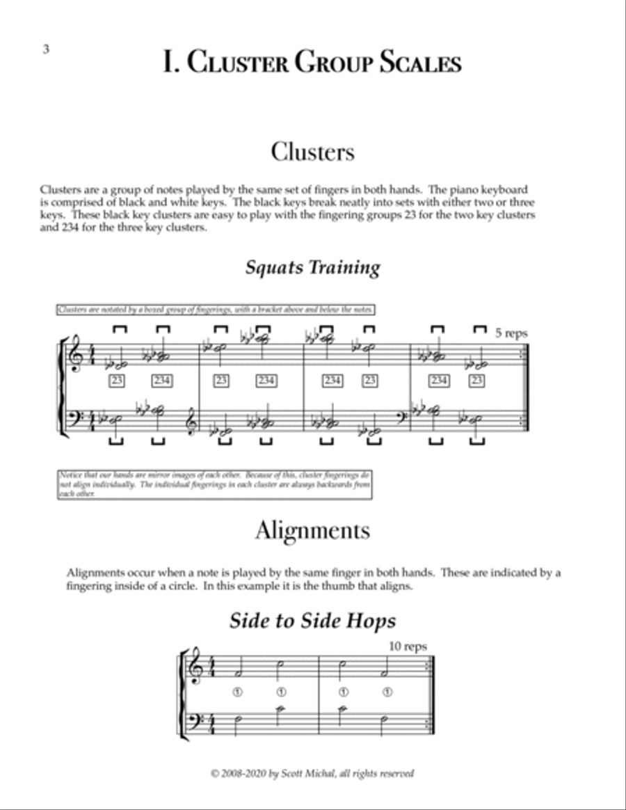 The Scale Training Manual Piano Method scores gallery preview page 4