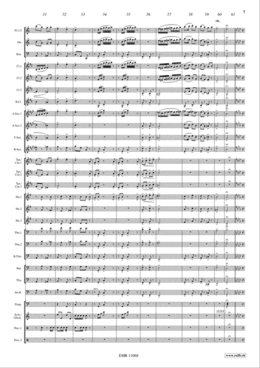 Stephen Foster Medley Concert Band scores gallery preview page 8