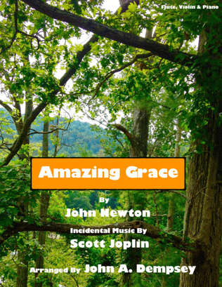 Book cover for Amazing Grace / The Entertainer (Trio for Flute, Violin and Piano)