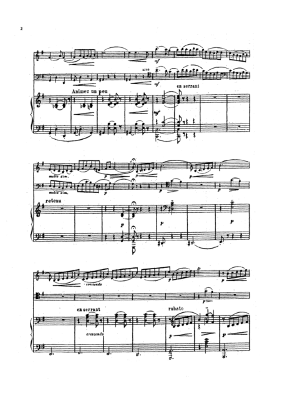 La plus que lente Piano Trio scores gallery preview page 2