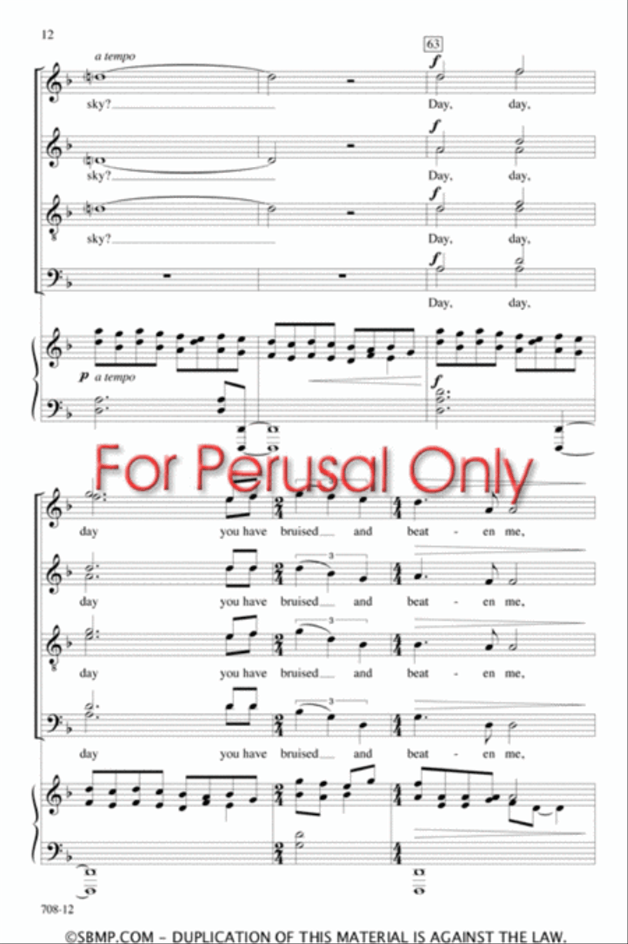 The New Moon - SATB divisi Octavo Divisi scores gallery preview page 12