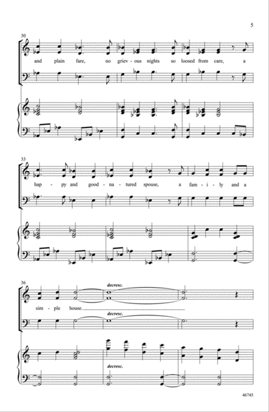 A Pleasant Life A Pleasant Life Choir scores gallery preview page 4