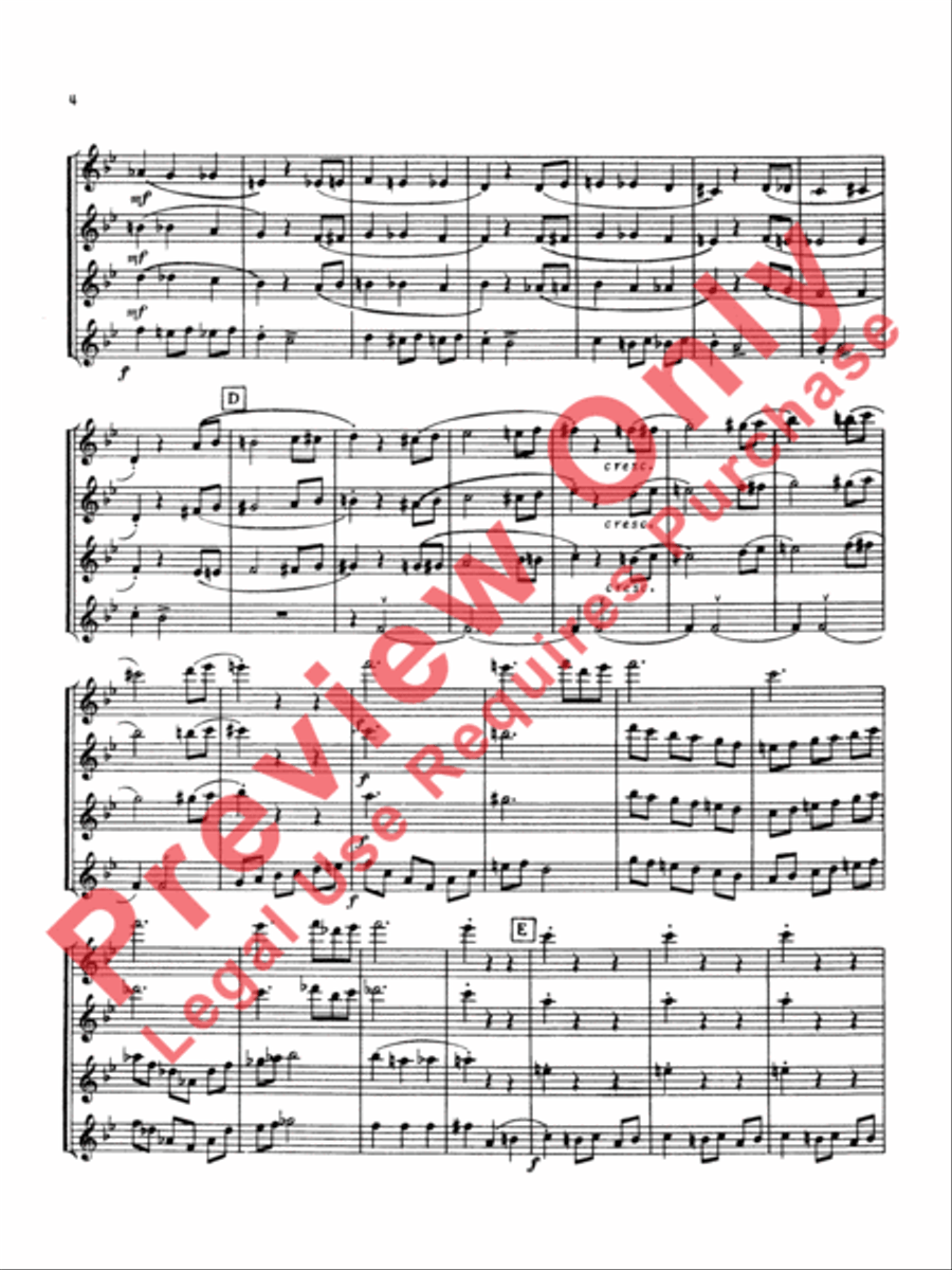 Scherzo Brilliante Flute Quartet scores gallery preview page 5