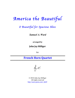 America the Beautiful for French Horn Quartet