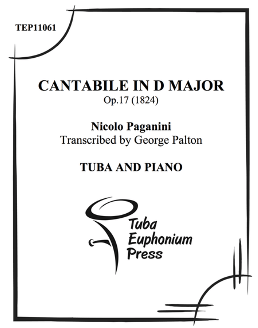 Cantabile op. 17 Tuba scores gallery preview page 1