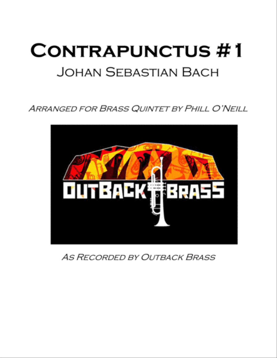 Contrapunctus #1 Brass Ensemble scores gallery preview page 1