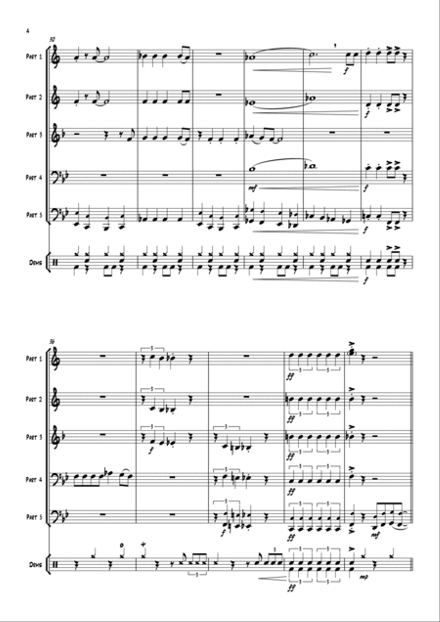Crazy Little Thing Called Love Euphonium scores gallery preview page 6