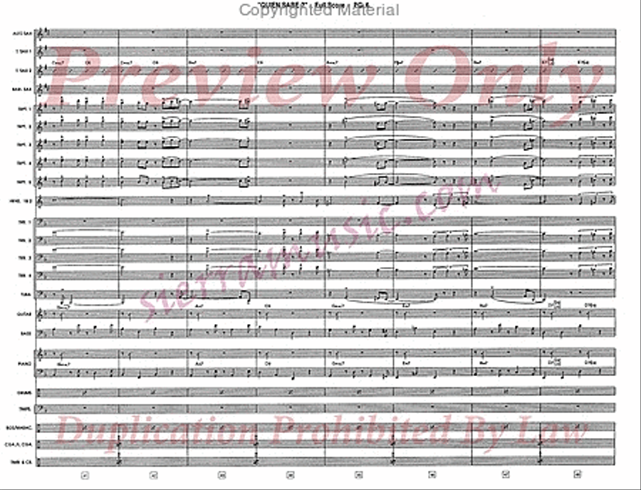 Quien Sabe? (Who Knows?) Jazz Ensemble scores gallery preview page 7