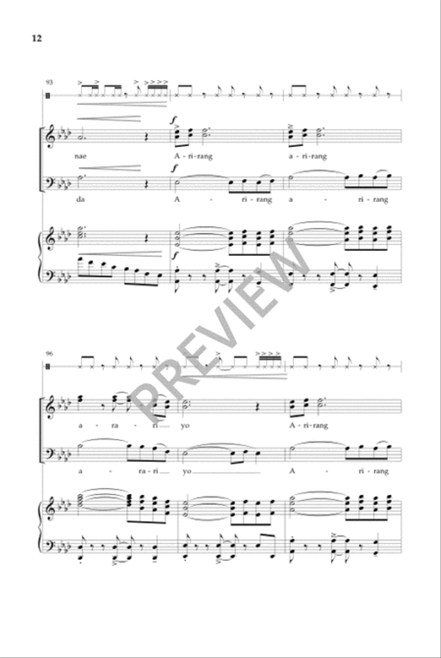 Arirang Arirang 4-Part scores gallery preview page 13
