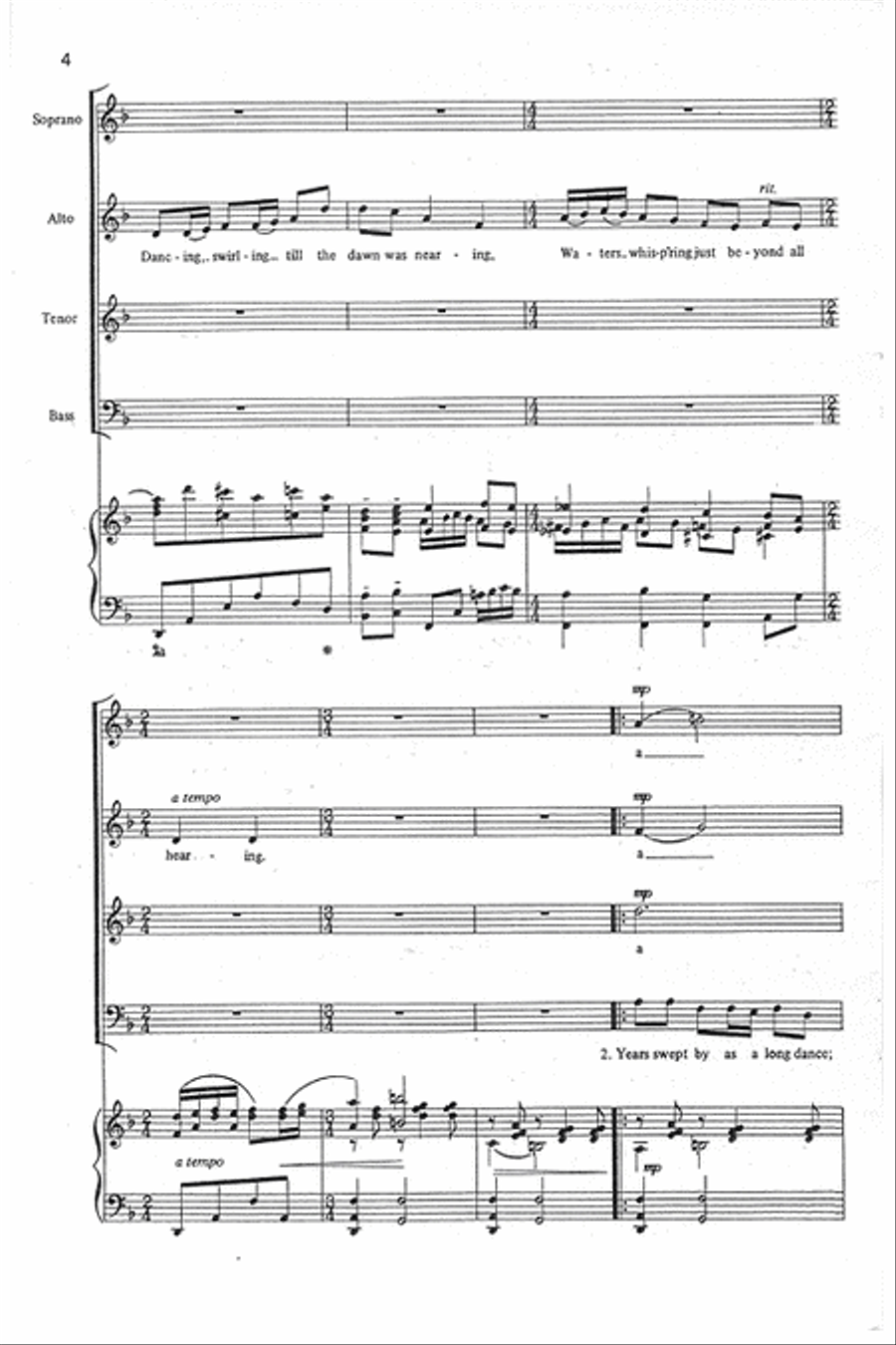 Two Scandinavian Folksongs 4-Part scores gallery preview page 3