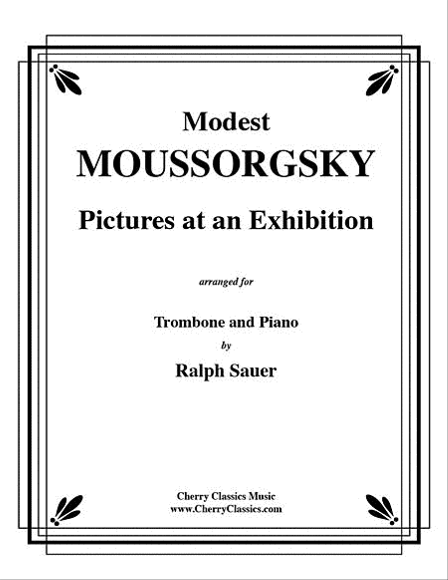 Pictures At An Exhibition for Trombone and Piano Piano Accompaniment scores gallery preview page 1