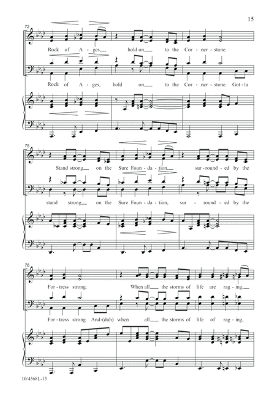 Hold On to the Rock 4-Part scores gallery preview page 16
