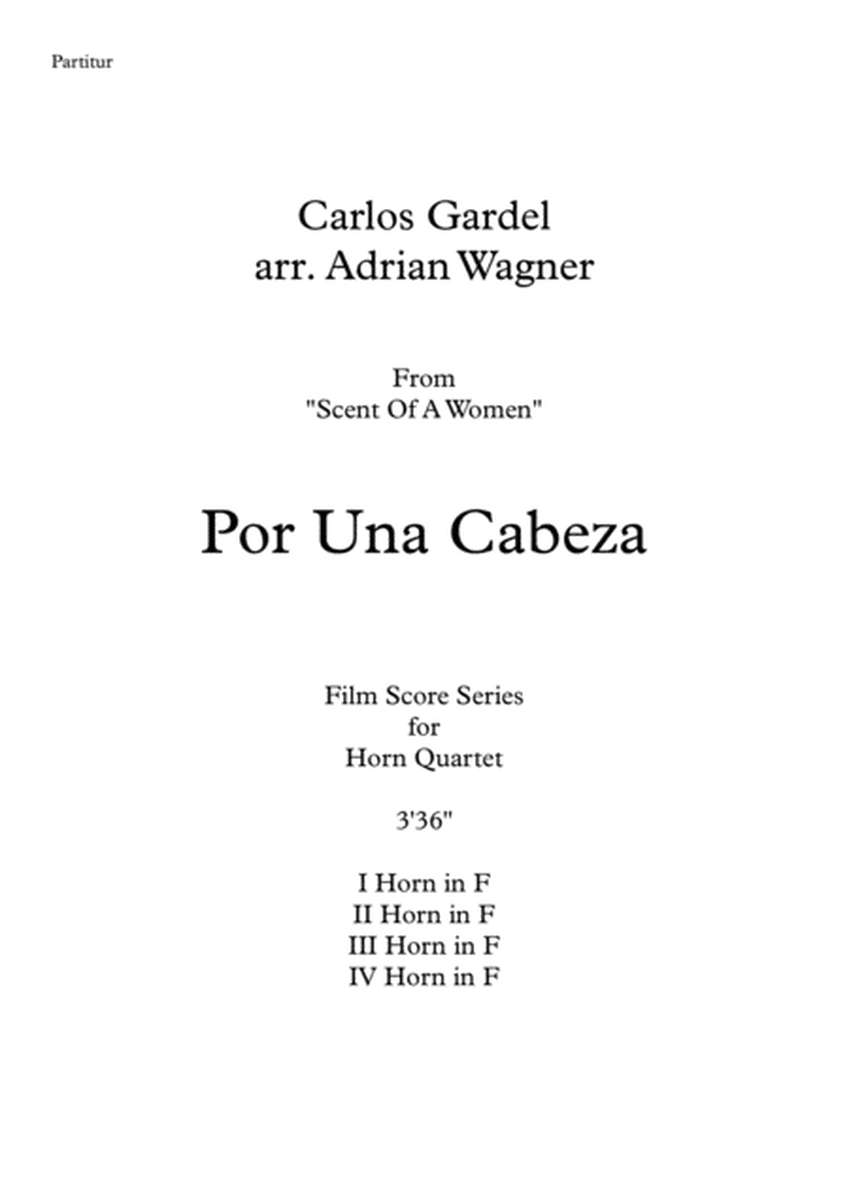 "Por Una Cabeza" (Carlos Gardel) Horn Quartet arr. Adrian Wagner image number null