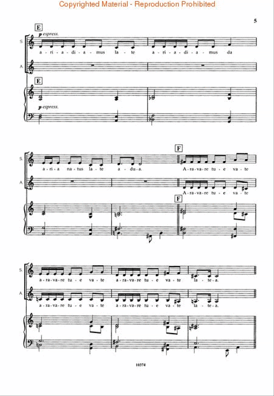 Adiemus (Theme) SSAA scores gallery preview page 3